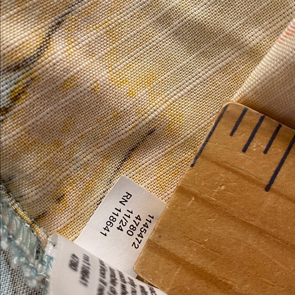 Linen Blend Floral Elasticated Waist Pull On Full Floral Skirt Size 22/24 (2024) - Picture 6 of 8